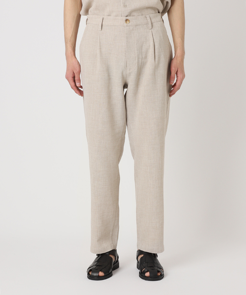 JOURNAL STANDARD relume（ジャーナルスタンダード　レリューム）の「TECH CANVAS ワイドイージーパンツ（スラックス・メンズ・クリアブルー/アイボリー/オリーブ/ブラック・LARGE/MEDIUM/SMALL）」の21枚目の写真