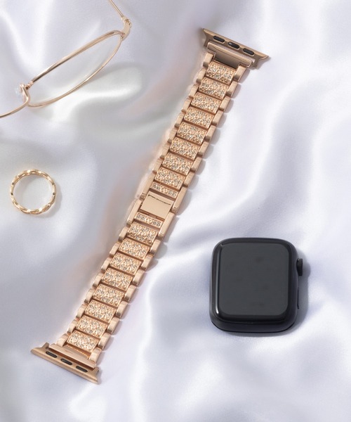 emonique(エモニーク)の「合金 Apple Watch バンド スマートウォッチバンド【38/40/41/42/44/45/49mm対応】(デジタル腕時計・レディース・ゴールド/ピンクゴールド/ピンク/ブラック/シルバー・38/42)」の5枚目の写真