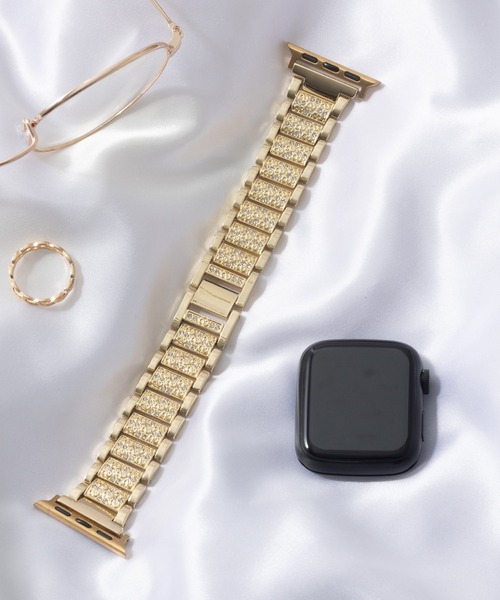 emonique(エモニーク)の「合金 Apple Watch バンド スマートウォッチバンド【38/40/41/42/44/45/49mm対応】(デジタル腕時計・レディース・ゴールド/ピンクゴールド/ピンク/ブラック/シルバー・38/42)」の4枚目の写真