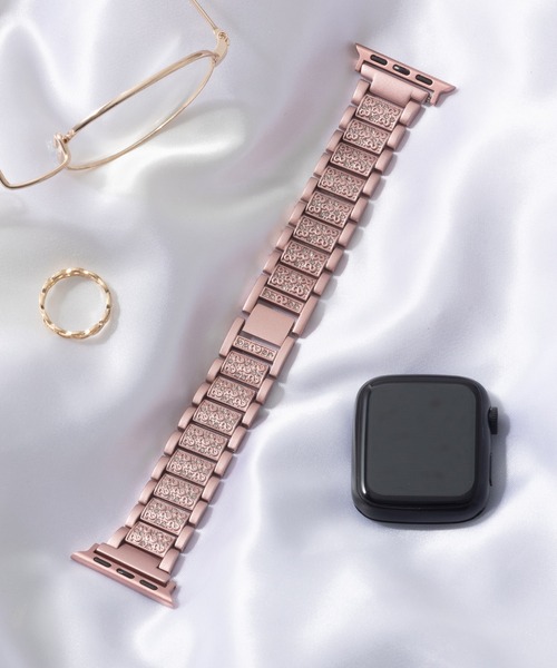 emonique(エモニーク)の「合金 Apple Watch バンド スマートウォッチバンド【38/40/41/42/44/45/49mm対応】(デジタル腕時計・レディース・ゴールド/ピンクゴールド/ピンク/ブラック/シルバー・38/42)」の6枚目の写真