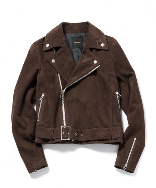 AMERICAN RAG CIE（アメリカンラグシー）の「AMERICAN RAG CIEゴートスウェードライダースジャケット/213-AMR-asi-L152-JK068（ライダースジャケット・レディース・ダークブラウン・FREE）」の7枚目の写真