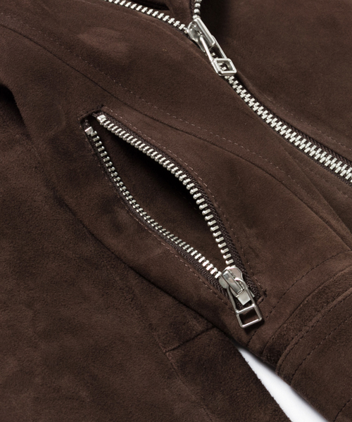 AMERICAN RAG CIE（アメリカンラグシー）の「AMERICAN RAG CIEゴートスウェードライダースジャケット/213-AMR-asi-L152-JK068（ライダースジャケット・レディース・ダークブラウン・FREE）」の10枚目の写真