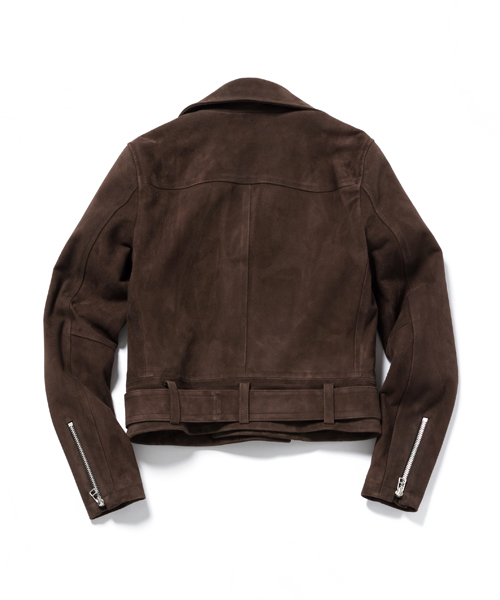 AMERICAN RAG CIE（アメリカンラグシー）の「AMERICAN RAG CIEゴートスウェードライダースジャケット/213-AMR-asi-L152-JK068（ライダースジャケット・レディース・ダークブラウン・FREE）」の2枚目の写真