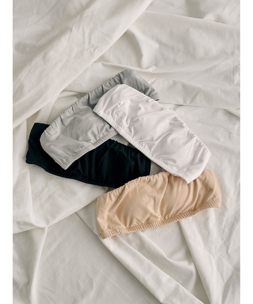 SORIN（ソリン　）の「Silky Jersey Bandeau/シルキージャージ バンドゥ（チューブトップ・レディース・ホワイト/ベージュ/ブラック/グレー・38）」の5枚目の写真