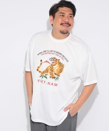 PIMLICO（ピムリコ）の「PIMLICO ピムリコ 半袖 プリント Tシャツ DRY メッシュ クルーネック 大きいサイズ メンズ（Tシャツ/カットソー）」