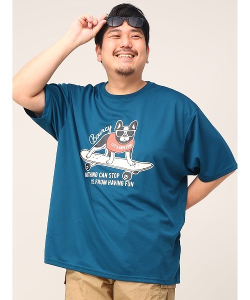 PIMLICO(ピムリコ)の「PIMLICO ピムリコ 半袖 プリント Tシャツ DRY メッシュ クルーネック 大きいサイズ メンズ(Tシャツ/カットソー・メンズ・カーキ/ホワイト/ブラック/ネイビー/ワイン/G/F/E/D/C/B/コバルトブルー/ダークグレー/ブルー/オレンジ/ブラックミックス/オフホワイト/ダークブラック/ライトブラック/グリーン/アイボリー/ターコイズブルー/ダークネイビー/ゴールド/イエロー/グレー/シルバー/アッシュグレー/オリーブ/エメラルドブルー・4L/3L/8L/5L/6L)」の17枚目の写真