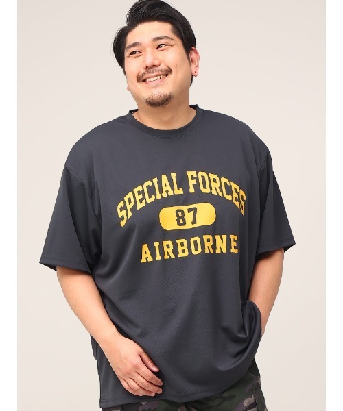 PIMLICO(ピムリコ)の「PIMLICO ピムリコ 半袖 プリント Tシャツ DRY メッシュ クルーネック 大きいサイズ メンズ(Tシャツ/カットソー・メンズ・カーキ/ホワイト/ブラック/ネイビー/ワイン/G/F/E/D/C/B/コバルトブルー/ダークグレー/ブルー/オレンジ/ブラックミックス/オフホワイト/ダークブラック/ライトブラック/グリーン/アイボリー/ターコイズブルー/ダークネイビー/ゴールド/イエロー/グレー/シルバー/アッシュグレー/オリーブ/エメラルドブルー・4L/3L/8L/5L/6L)」の11枚目の写真