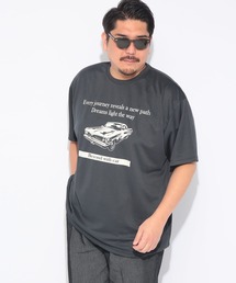 PIMLICO（ピムリコ）の「PIMLICO ピムリコ 半袖 プリント Tシャツ DRY メッシュ クルーネック 大きいサイズ メンズ（Tシャツ/カットソー）」