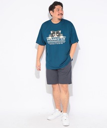 PIMLICO（ピムリコ）の「PIMLICO ピムリコ 半袖 プリント Tシャツ DRY メッシュ クルーネック 大きいサイズ メンズ（Tシャツ/カットソー）」