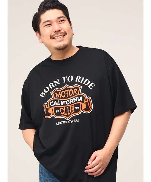 PIMLICO(ピムリコ)の「PIMLICO ピムリコ 半袖 プリント Tシャツ DRY メッシュ クルーネック 大きいサイズ メンズ(Tシャツ/カットソー・メンズ・カーキ/ホワイト/ブラック/ネイビー/ワイン/G/F/E/D/C/B/コバルトブルー/ダークグレー/ブルー/オレンジ/ブラックミックス/オフホワイト/ダークブラック/ライトブラック/グリーン/アイボリー/ターコイズブルー/ダークネイビー/ゴールド/イエロー/グレー/シルバー/アッシュグレー/オリーブ/エメラルドブルー・4L/3L/8L/5L/6L)」の5枚目の写真
