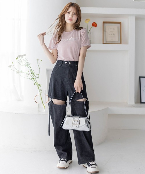 clear（クリア）の「メタリックハンドバッグ≪2024SS≫（ハンドバッグ・レディース・ブラック/シルバー・F）」の9枚目の写真