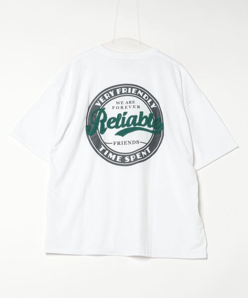 FUNALIVE(ファンアライブ)の「サガラ刺繍オーバーサイズTシャツUVカット&COOL&DRY(Tシャツ/カットソー・メンズ・ブラック/サックスブルー/ホワイト系その他2/グリーン・M/L/LL)」の5枚目の写真