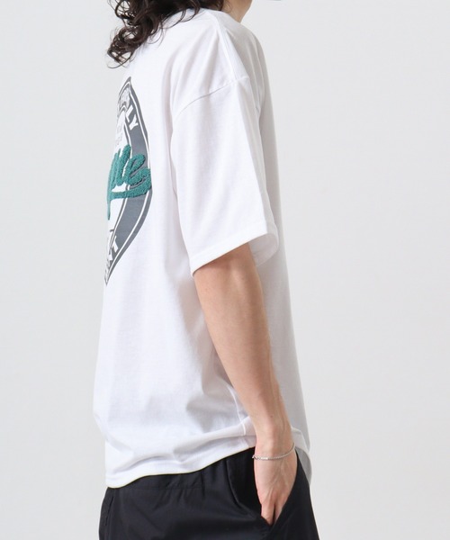 FUNALIVE(ファンアライブ)の「サガラ刺繍オーバーサイズTシャツUVカット&COOL&DRY(Tシャツ/カットソー・メンズ・ブラック/サックスブルー/ホワイト系その他2/グリーン・M/L/LL)」の9枚目の写真