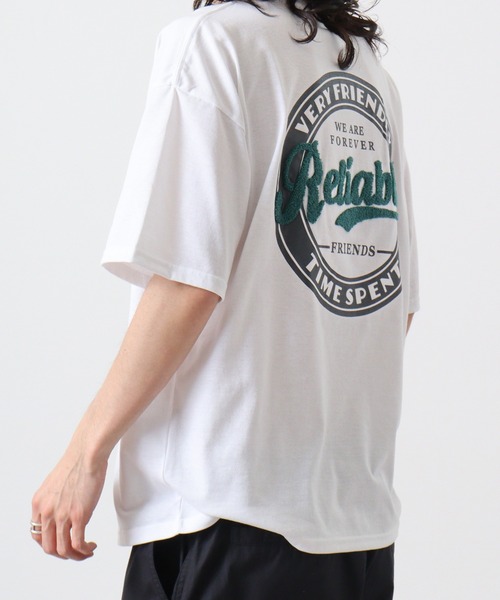 FUNALIVE(ファンアライブ)の「サガラ刺繍オーバーサイズTシャツUVカット&COOL&DRY(Tシャツ/カットソー・メンズ・ブラック/サックスブルー/ホワイト系その他2/グリーン・M/L/LL)」の7枚目の写真