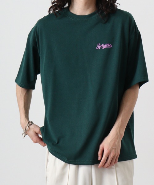 FUNALIVE(ファンアライブ)の「サガラ刺繍オーバーサイズTシャツUVカット&COOL&DRY(Tシャツ/カットソー・メンズ・ブラック/サックスブルー/ホワイト系その他2/グリーン・M/L/LL)」の20枚目の写真