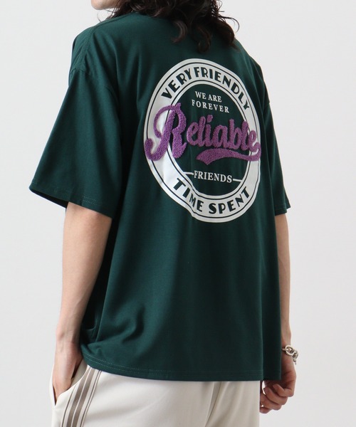 FUNALIVE(ファンアライブ)の「サガラ刺繍オーバーサイズTシャツUVカット&COOL&DRY(Tシャツ/カットソー・メンズ・ブラック/サックスブルー/ホワイト系その他2/グリーン・M/L/LL)」の22枚目の写真