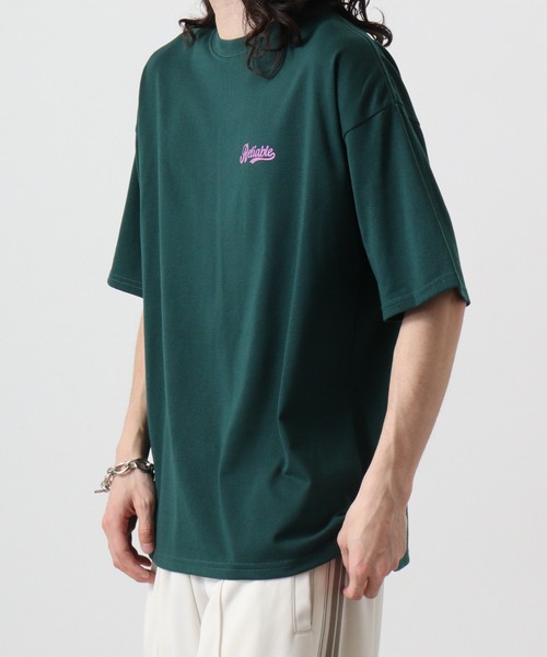 FUNALIVE(ファンアライブ)の「サガラ刺繍オーバーサイズTシャツUVカット&COOL&DRY(Tシャツ/カットソー・メンズ・ブラック/サックスブルー/ホワイト系その他2/グリーン・M/L/LL)」の21枚目の写真