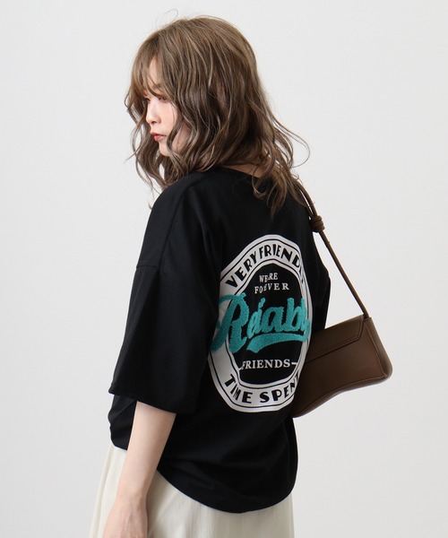 FUNALIVE(ファンアライブ)の「サガラ刺繍オーバーサイズTシャツUVカット&COOL&DRY(Tシャツ/カットソー・メンズ・ブラック/サックスブルー/ホワイト系その他2/グリーン・M/L/LL)」の14枚目の写真