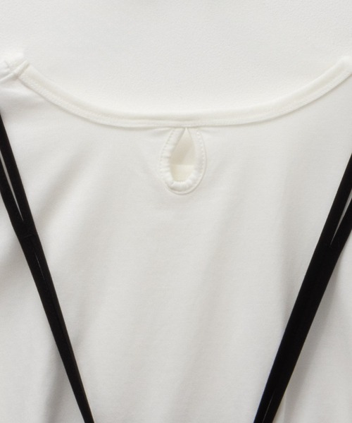 NAVY（ネイビー）の「NAVY キャミソールワンピース ＋ フリルTシャツSET アンサンブル（ワンピース・キッズ・ブラック/グリーン/モカ・140/150/160/120/130）」の6枚目の写真