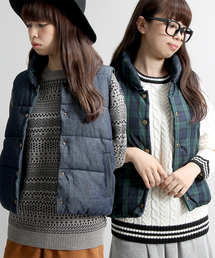 WEGO | WEGO/リバーシブル中綿ベスト(ダウンベスト)