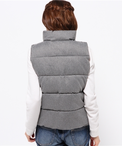 WEGO（ウィゴー）の「WEGO/リバーシブル中綿ベスト（ダウンベスト・レディース・グレー/インディゴブルー・FREE）」の10枚目の写真