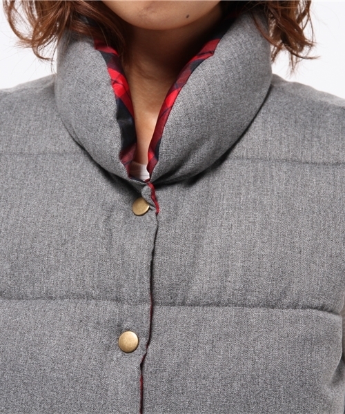 WEGO（ウィゴー）の「WEGO/リバーシブル中綿ベスト（ダウンベスト・レディース・グレー/インディゴブルー・FREE）」の11枚目の写真