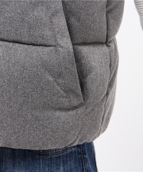 WEGO（ウィゴー）の「WEGO/リバーシブル中綿ベスト（ダウンベスト・レディース・グレー/インディゴブルー・FREE）」の4枚目の写真