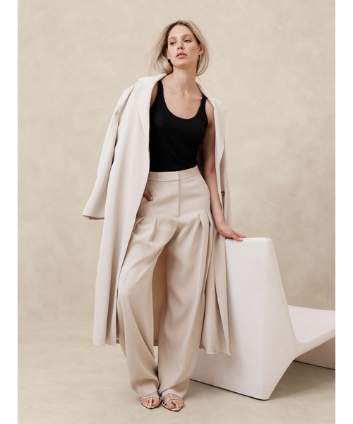 Banana Republic（バナナリパブリック）の「シアーリブ タンクトップ（タンクトップ・レディース・ホワイト/ブラック・S/M/XS/L）」の7枚目の写真