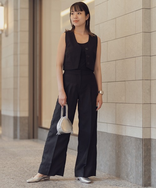 Banana Republic（バナナリパブリック）の「シアーリブ タンクトップ（タンクトップ・レディース・ホワイト/ブラック・S/M/XS/L）」の10枚目の写真