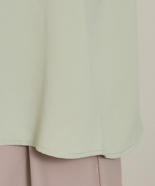 ITS'DEMO（イッツデモ）の「◆【体型カバー／通勤】ケープ風ブラウス（シャツ/ブラウス・レディース・グリーン系/ネイビー/オフホワイト・00）」の8枚目の写真