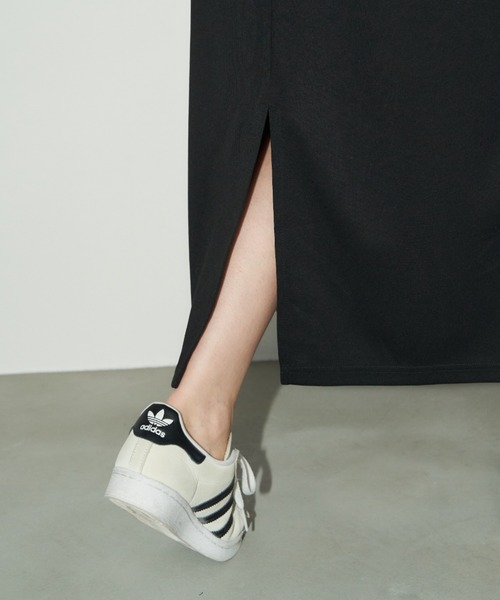 Auntie Rosa Holiday（アンティローザホリデー）の「ハーフジップトラックジャージ半袖ワンピース（ワンピース・レディース・ナチュラル/ブラック・FREE）」の15枚目の写真