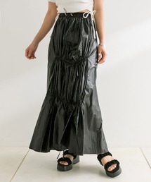 【WEB限定】アシメリボンドロストロングスカート 1041010240