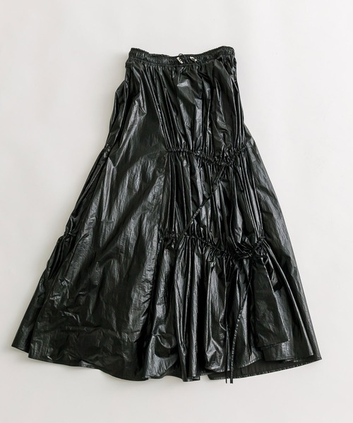 OLIVE des OLIVE（オリーブデオリーブ）の「【WEB限定】アシメリボンドロストロングスカート　1041010240（スカート・レディース・ブラック/オフホワイト/シルバー・FREE）」の17枚目の写真