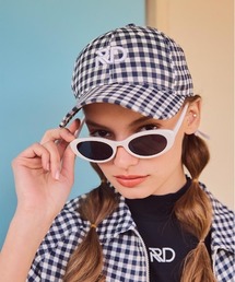 TTT gingham check logo cap　ギンガムチェック　キャップ TTT gingham check logo cap ギンガムチェック キャップ