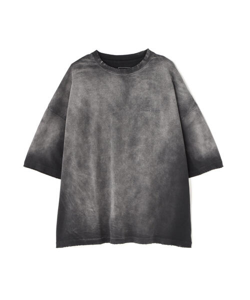 DANKE SCHON（ダンケシェーン）の「DankeSchon/ダンケシェーン/PIGMENT SPRAYING CIRCLE S/S TEE/半袖Tシャツ（Tシャツ/カットソー・メンズ・ブラック/グレー・L/M）」の7枚目の写真