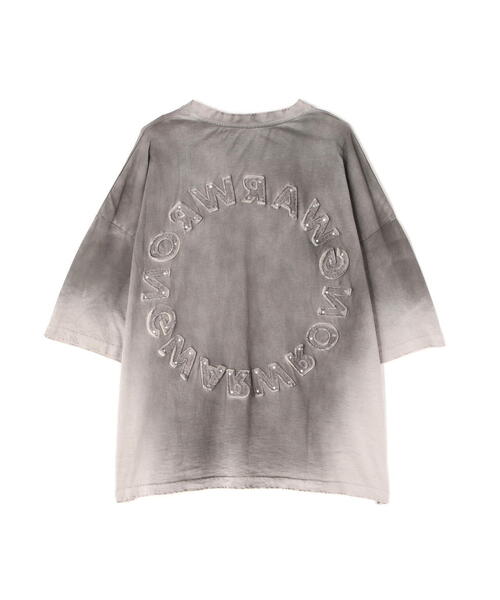DANKE SCHON（ダンケシェーン）の「DankeSchon/ダンケシェーン/PIGMENT SPRAYING CIRCLE S/S TEE/半袖Tシャツ（Tシャツ/カットソー・メンズ・ブラック/グレー・L/M）」の9枚目の写真