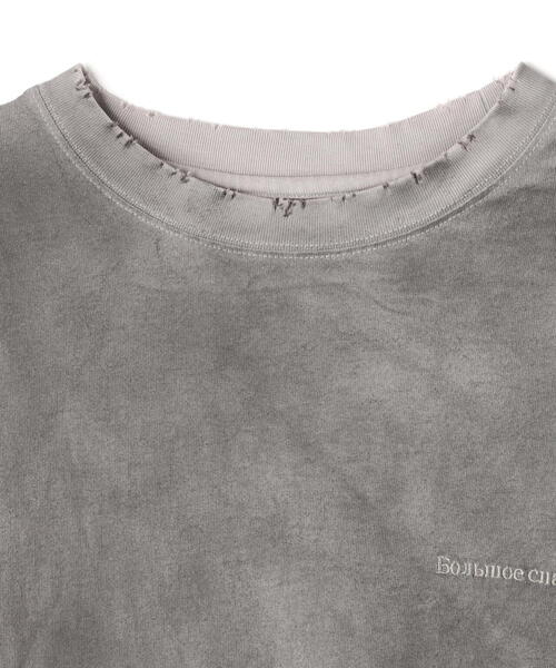DANKE SCHON（ダンケシェーン）の「DankeSchon/ダンケシェーン/PIGMENT SPRAYING CIRCLE S/S TEE/半袖Tシャツ（Tシャツ/カットソー・メンズ・ブラック/グレー・L/M）」の19枚目の写真