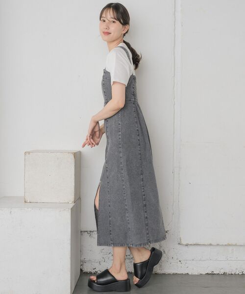 RETRO GIRL（レトロガール）の「ダブルZIPキャミOP（ワンピース・レディース・ブラック/ブルー系その他5/ブルー・FREE）」の6枚目の写真