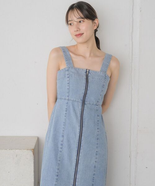 RETRO GIRL（レトロガール）の「ダブルZIPキャミOP（ワンピース・レディース・ブラック/ブルー系その他5/ブルー・FREE）」の16枚目の写真