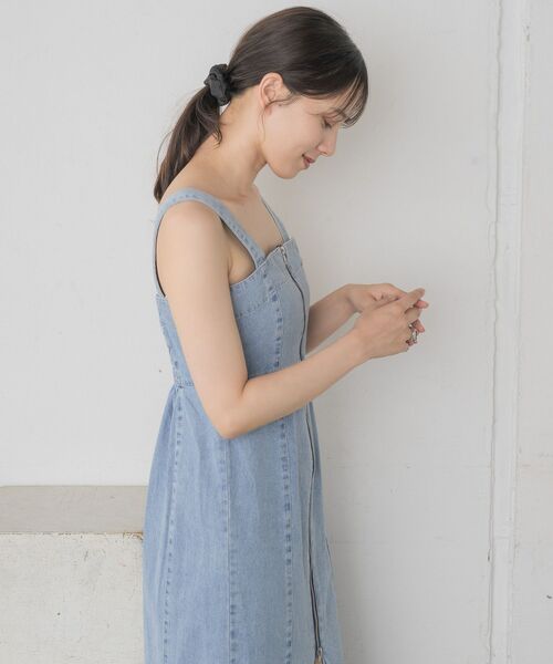 RETRO GIRL（レトロガール）の「ダブルZIPキャミOP（ワンピース・レディース・ブラック/ブルー系その他5/ブルー・FREE）」の17枚目の写真