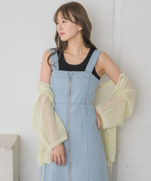 RETRO GIRL（レトロガール）の「ダブルZIPキャミOP（ワンピース・レディース・ブラック/ブルー系その他5/ブルー・FREE）」の22枚目の写真