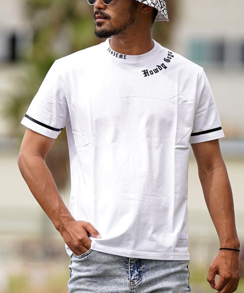 adamsJUGGLER（アダムスジャグラー）の「RTEG O.E N/エンブロイダリーティー（Tシャツ/カットソー・メンズ・ホワイト/ブラック・S/M/L/XL/XXL）」の12枚目の写真