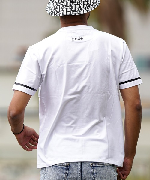 adamsJUGGLER（アダムスジャグラー）の「RTEG O.E N/エンブロイダリーティー（Tシャツ/カットソー・メンズ・ホワイト/ブラック・S/M/L/XL/XXL）」の13枚目の写真