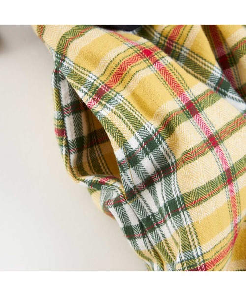 KP(ケーピー)の「レイヤード風チェックワンピース(90~160)(ワンピース・キッズ・ブラック/オフホワイト・90cm/100cm/110cm/120cm/130cm/140cm/150cm)」の10枚目の写真