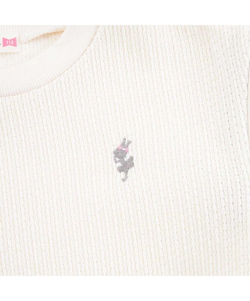 KP(ケーピー)の「レイヤード風チェックワンピース(90~160)(ワンピース・キッズ・ブラック/オフホワイト・90cm/100cm/110cm/120cm/130cm/140cm/150cm)」の5枚目の写真