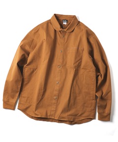 ELIN◆長袖シャツ/36/コットン/BRW/12201-11-3001 ELIN(エリン) / 長袖シャツ/36/コットン/BRW/12201-11-3001
