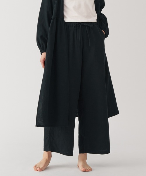 無印良品／大きいサイズXL／婦人　ふんわりしぼガーゼパジャマピンクとで2点 無印良品（ムジルシリョウヒン）の「婦人 ふんわりしぼガーゼ