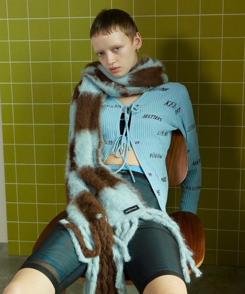 シャギーニットマフラー【MAISON SPECIAL/メゾンスペシャル】 Shaggy knit Muffler/シャギーニットマフラー【MAISON SPECIAL
