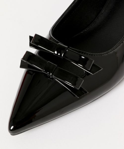 LOWRYS FARM（ローリーズファーム）の「ダブルリボンシューズ　 133045（パンプス・レディース・ブラック/レッド/シルバー・MEDIUM/LARGE）」の16枚目の写真