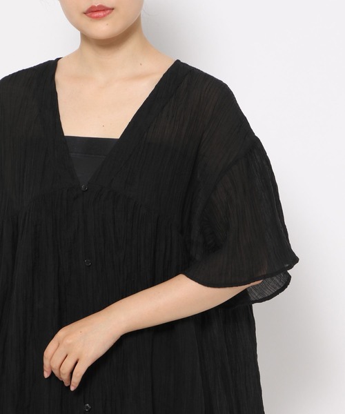 LEPSIM（レプシィム）の「2WAYギャザーチュニック　132546（チュニック・レディース・ブルー/オフホワイト/ブラック・FREE）」の15枚目の写真